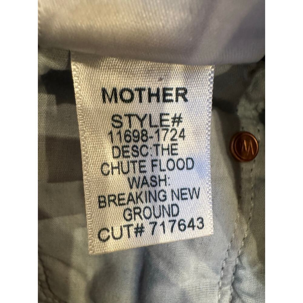 Mother The Chute Flood Jeans Breaking New Ground Size 28 - Picture 10 of 12